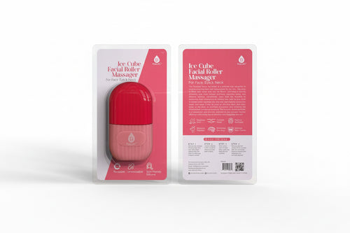 Ice Cube Facial Roller Massager for Face, Eyes, and Neck